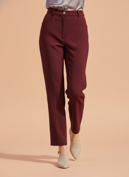 Banana Crepe Mahogany C Pant