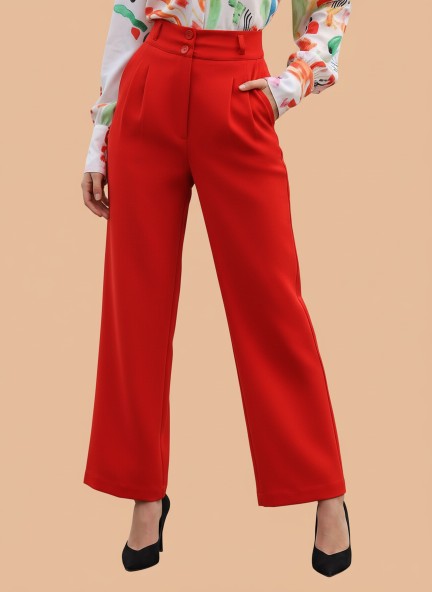 Banana Crepe Mars Red K Pant