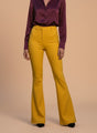 Banana Crepe Mango Flared Trouser With Slash Pocket