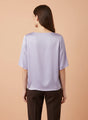 Elegant Lavender European Satin Top