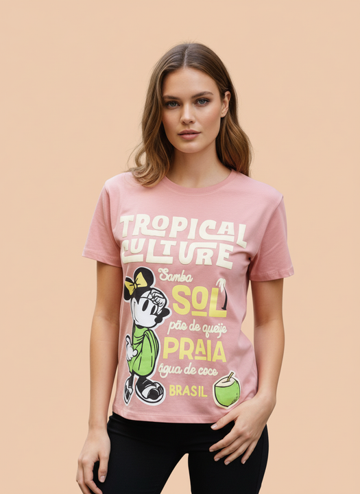 Women's Pink Oversized T-Shirt