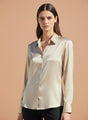 Tan Brown Regular Fit Summer Satin Shirt
