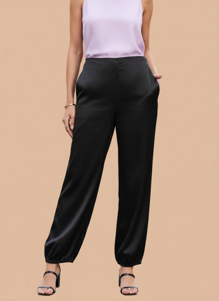 European Satin Loose Fit Trouser