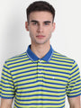 Premium Cotton Striped Half Sleeve Polo