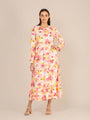 Rayon Printed Full Sleeve Maxi Dress