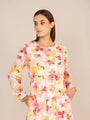 Rayon Printed Full Sleeve Maxi Dress