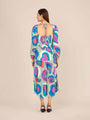 Rayon Printed A Line Full Sleeve Maxi Dress