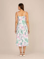 Rayon Printed Fit & Flare V Neck Shoulder Strap Maxi Dress