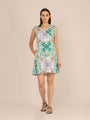 Rayon Printed Fit & Flare A Line Midi Dress