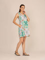Rayon Printed Fit & Flare A Line Midi Dress