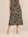 Rayon Printed V Neck Shoulder Strap Maxi Dress