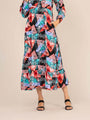 Rayon Printed Full Sleeve Maxi Dress