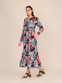 Rayon Printed Full Sleeve Maxi Dress