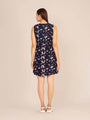 Rayon Printed Fit & Flare A Line Midi Dress