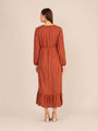 Rayon Printed Full Sleeve Maxi Dress