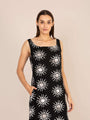 Rayon Printed Sleeveless Fit & Flare Maxi Dress