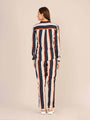 Women'S Premium Rayon Striped Coord Set