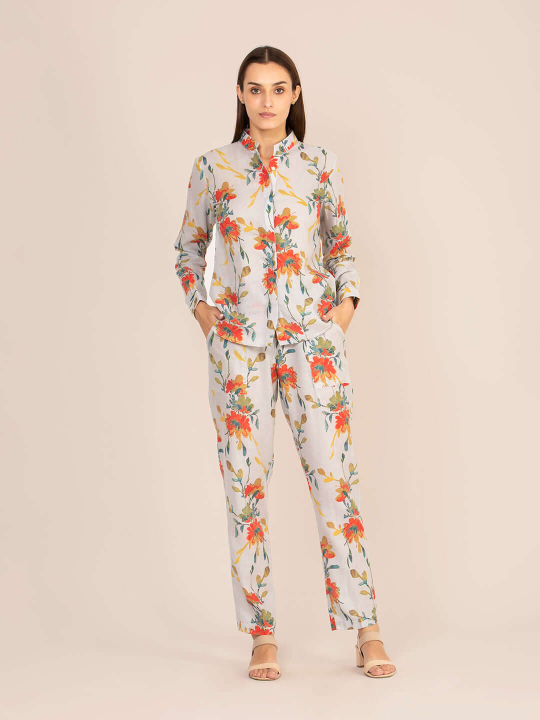 Women'S Premium Cambric Paisley Coord Set