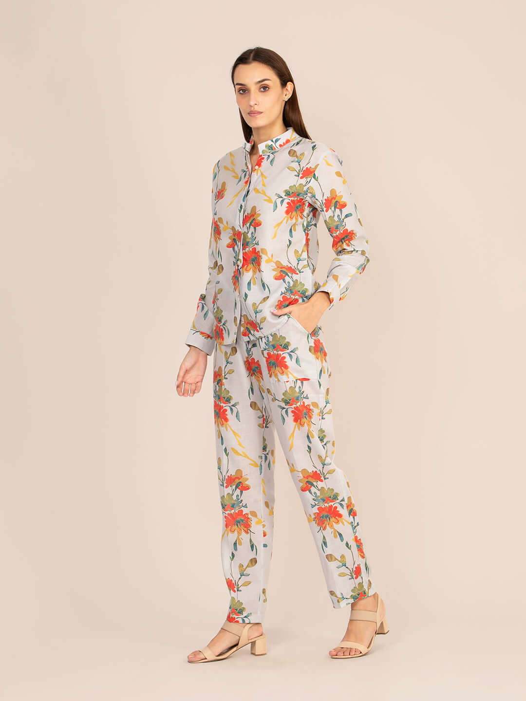 Women'S Premium Cambric Paisley Coord Set