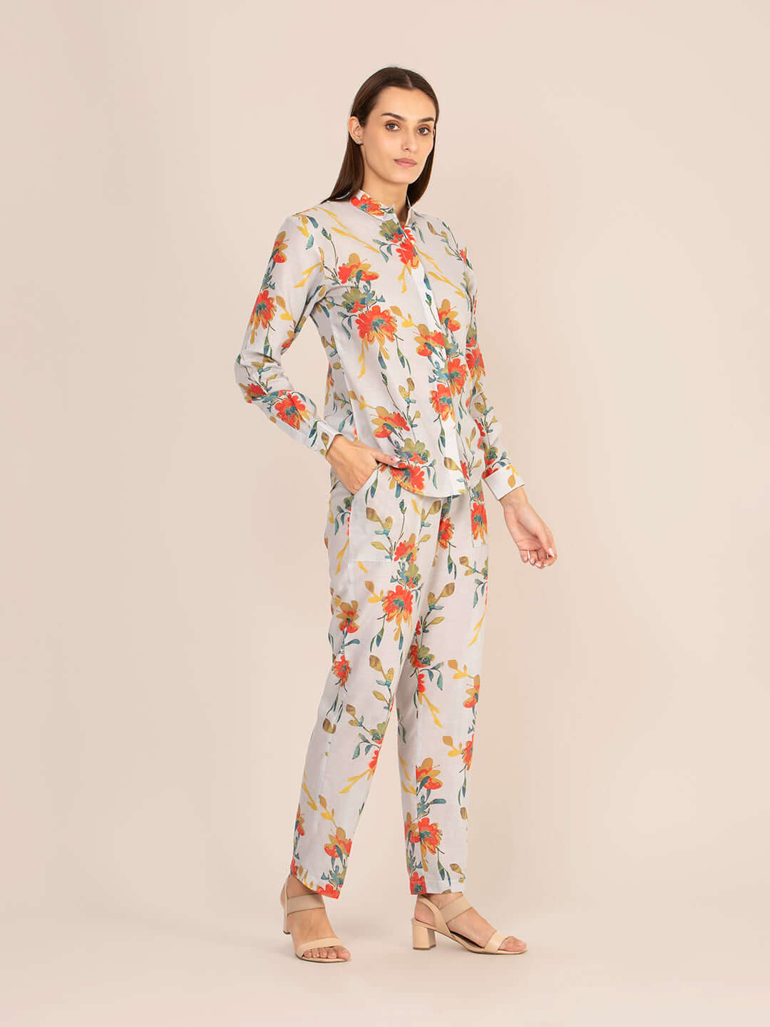 Women'S Premium Cambric Paisley Coord Set