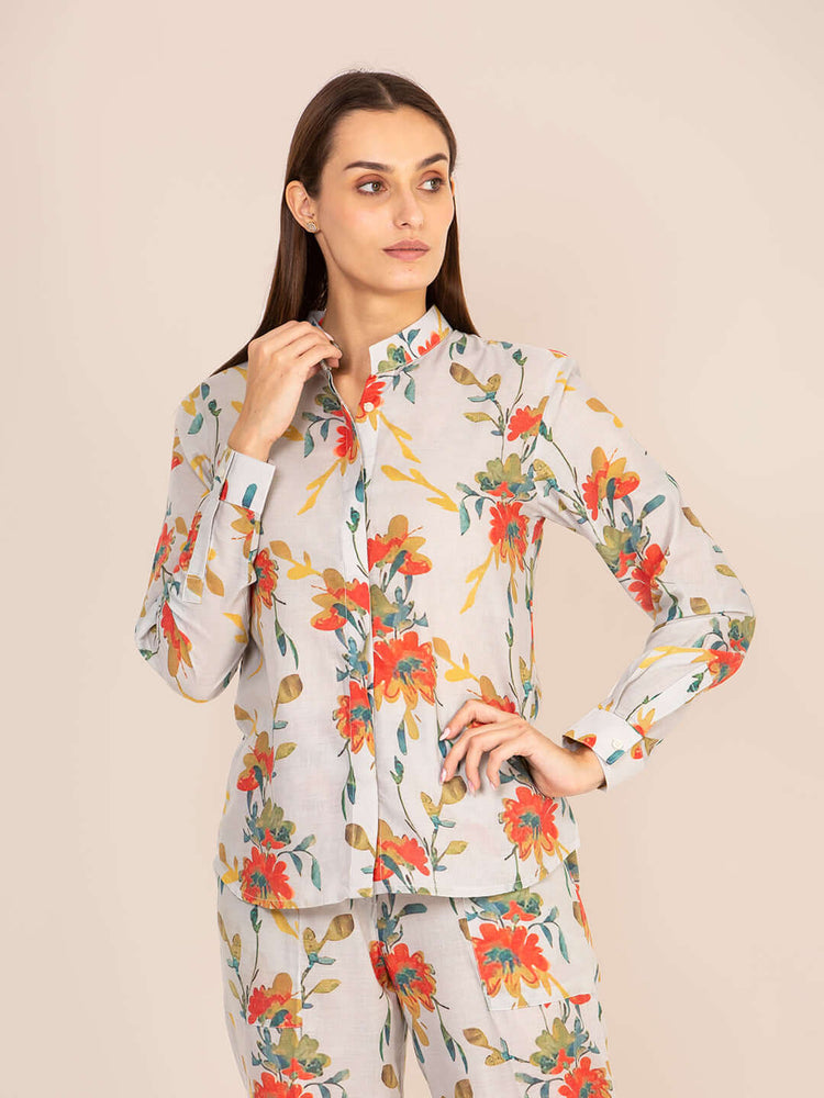 Women'S Premium Cambric Paisley Coord Set