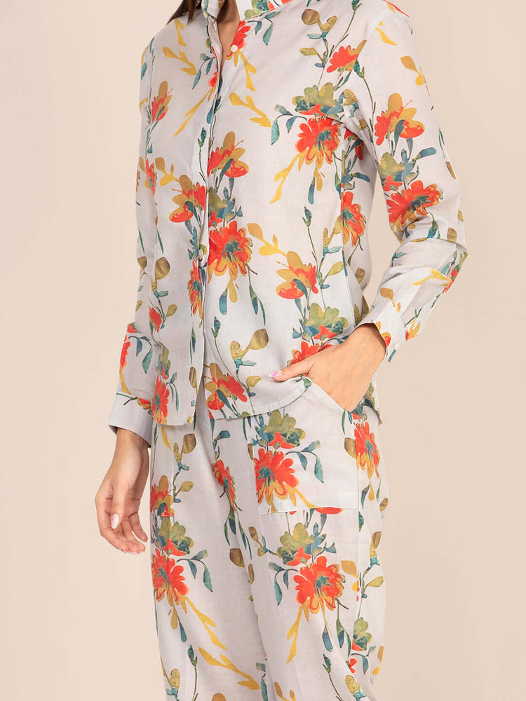 Women'S Premium Cambric Paisley Coord Set