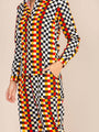Women'S Premium Poplin Checkered Coord Set