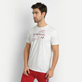 MENS COTTON RICH LYCRA GRAPHIC HALF SLEEVE CREW NECK T-SHIRTS