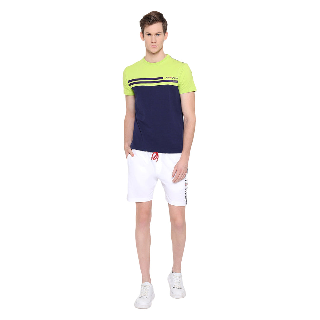 Mens Cotton Rich Lycra Half Sleeve Crew Neck T-Shirts