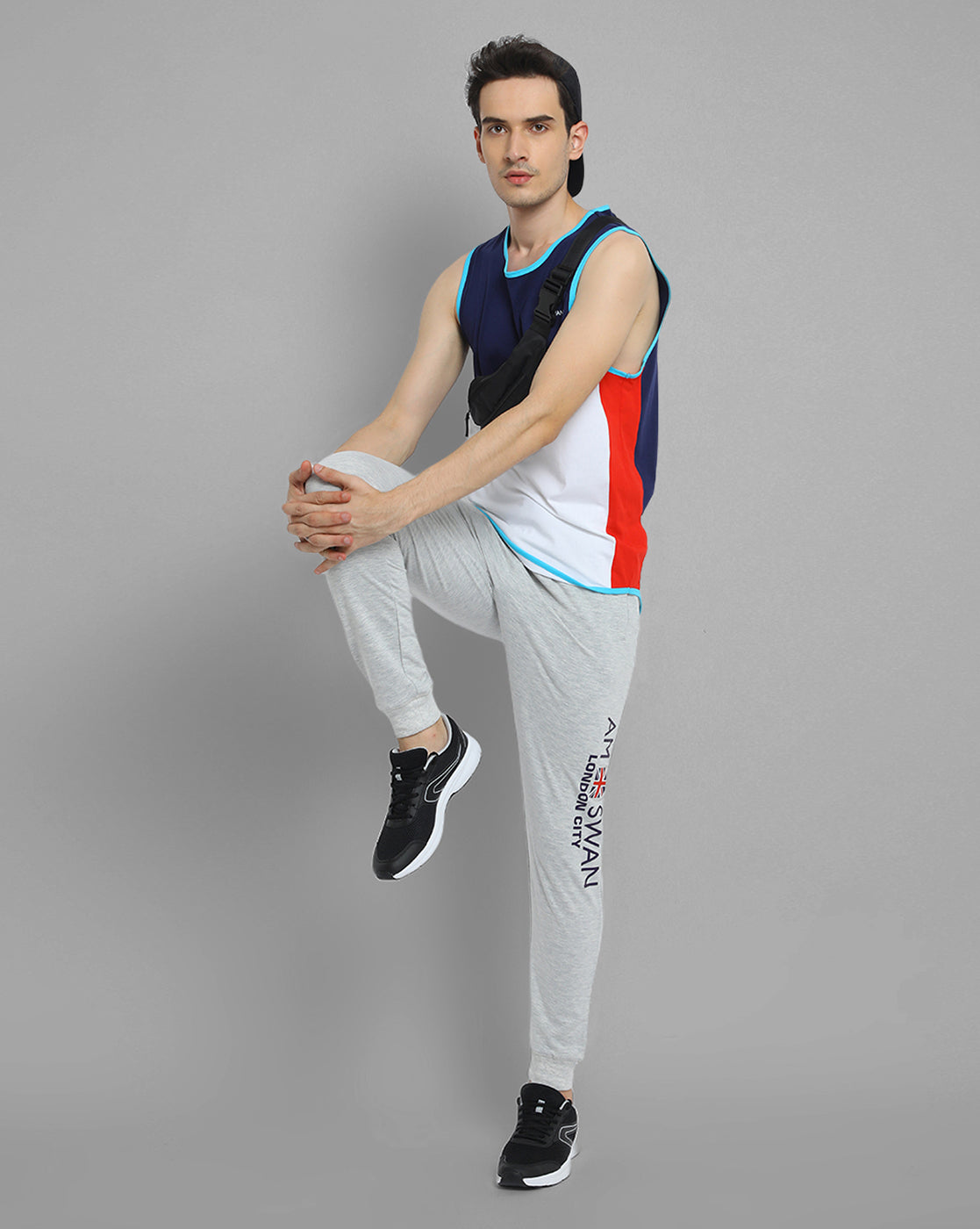 MENS COTTON RICH LYCRA SLEEVELESS CREW NECK T-SHIRTS