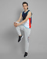MENS COTTON RICH LYCRA SLEEVELESS CREW NECK T-SHIRTS