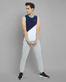 MENS COTTON RICH LYCRA SLEEVELESS CREW NECK T-SHIRTS