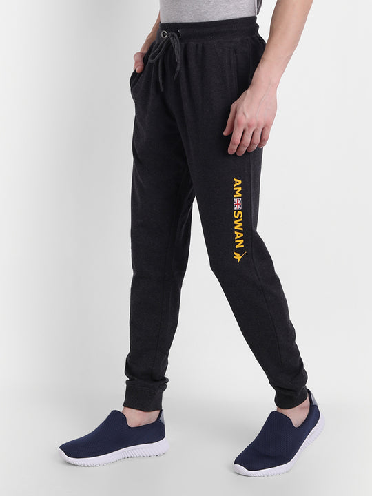 Mens Cotton Lycra Printed Track Pant