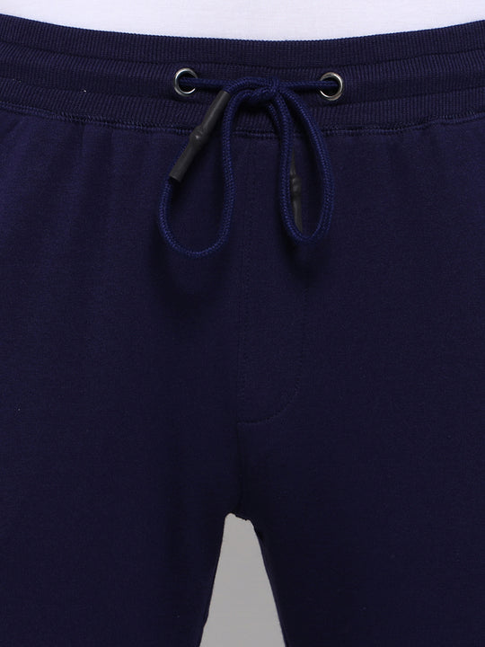Mens Cotton Rich Lycra Colourblocked Printed Track Pant
