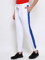Mens Cotton Rich Lycra Track Pant With Side Stripe