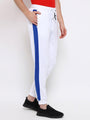 Mens Cotton Rich Lycra Track Pant With Side Stripe