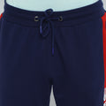 MENS PREMIUM COTTON COLOURBLOCKED PRINTED TRACK PANTS