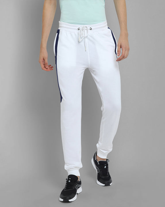 Mens Premium Cotton Colourblocked Printed Track Pants