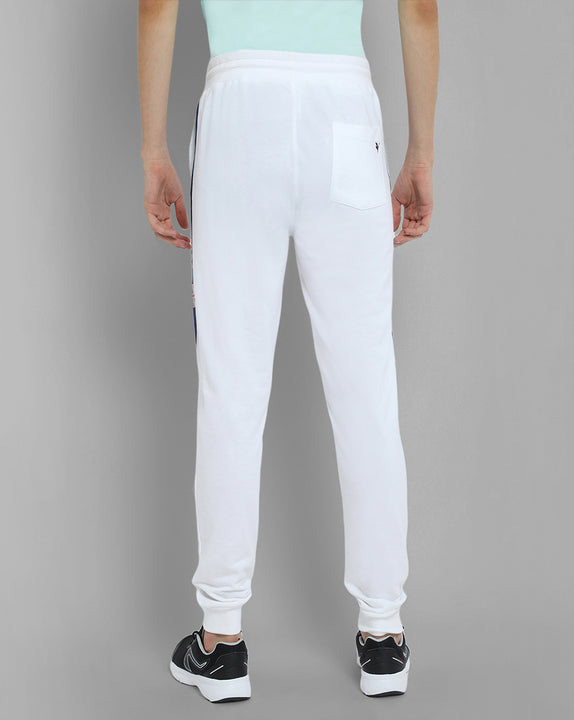 Mens Premium Cotton Colourblocked Printed Track Pants