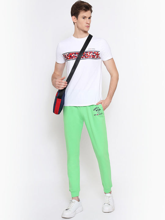 Mens Premium Cotton Printed Track Pants