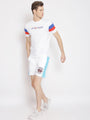 Mens Premium Cotton Colourblocked Printed Shorts