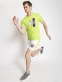 MENS PREMIUM COTTON COLOURBLOCKED PRINTED SHORTS