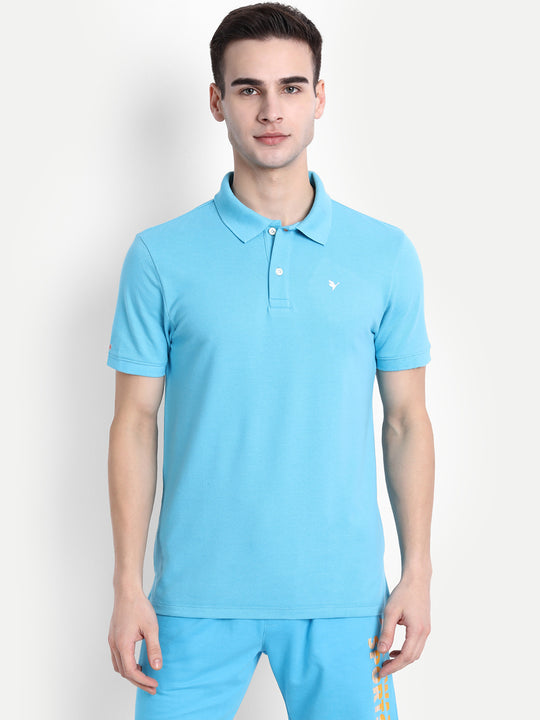 Mens Cotton Rich Half Sleeve Collar T-Shirts
