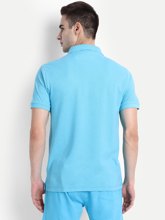 Mens Cotton Rich Half Sleeve Collar T-Shirts
