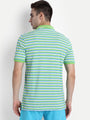 Premium Cotton Striped Half Sleeve Polo