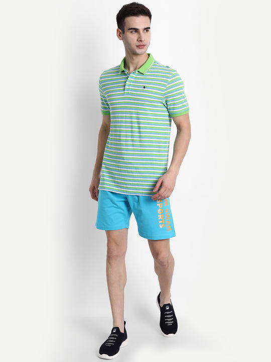 Premium Cotton Striped Half Sleeve Polo