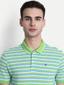 Premium Cotton Striped Half Sleeve Polo