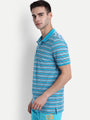 Premium Cotton Striped Half Sleeve Polo