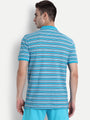 Premium Cotton Striped Half Sleeve Polo