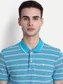 Premium Cotton Striped Half Sleeve Polo